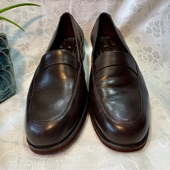 Rockport Women’s Dressy Slip-on Flats, dark Brown, Leather, Made Brazil, sz 9.5M - Picture 8 of 8